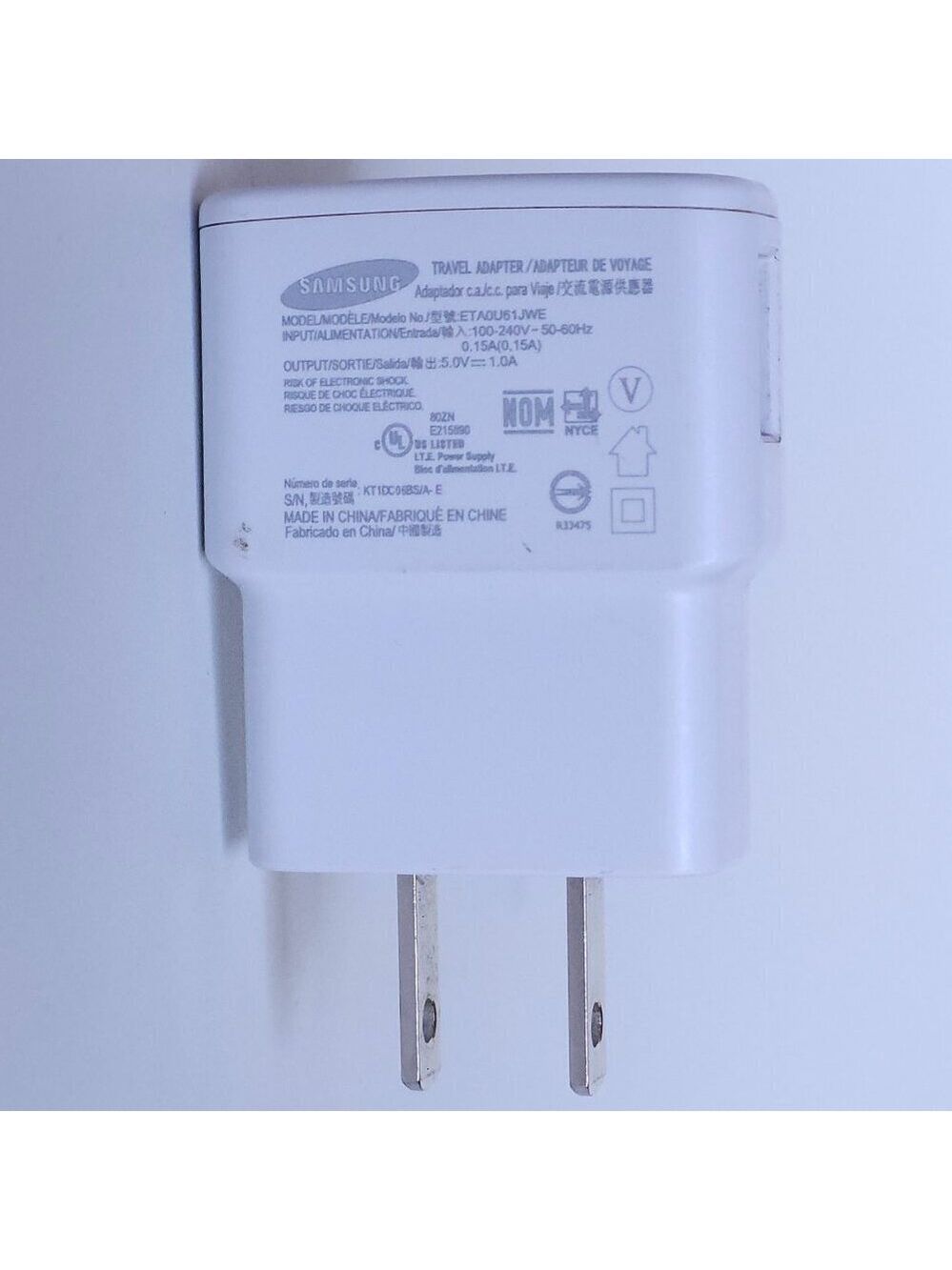 Samsung Original OEM Adaptive Fast Charging (AFC) Wall Charger Adapter (White)
